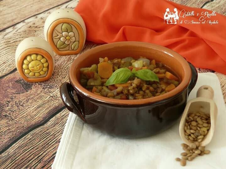 Zuppa di lenticchie e zucchine