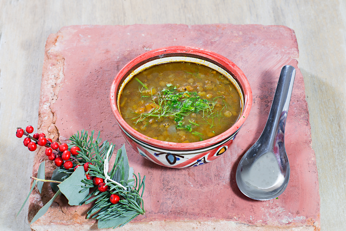 Zuppa di lenticchie speziata all’indiana