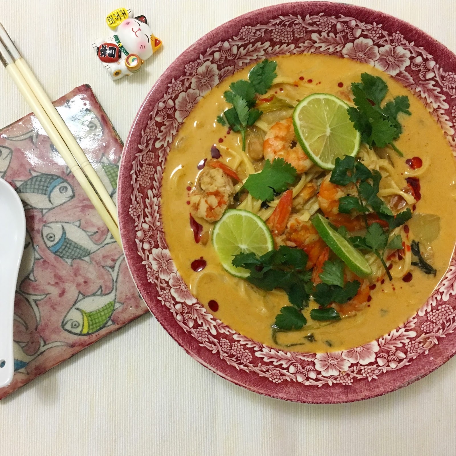 Zuppa di noodles thai