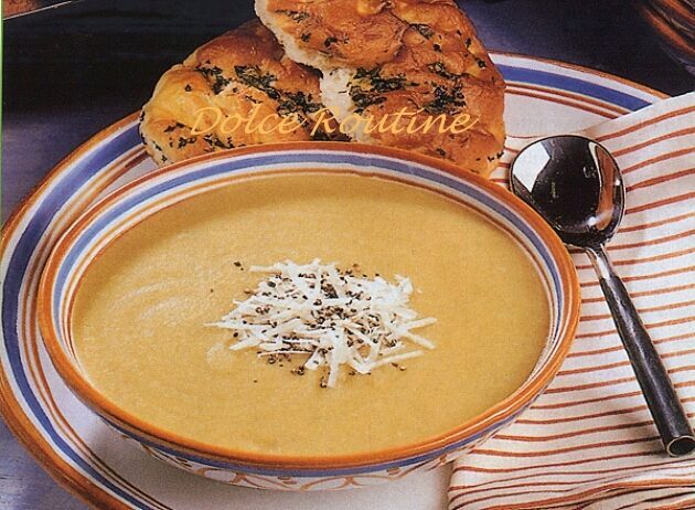 Zuppa di patate e piselli