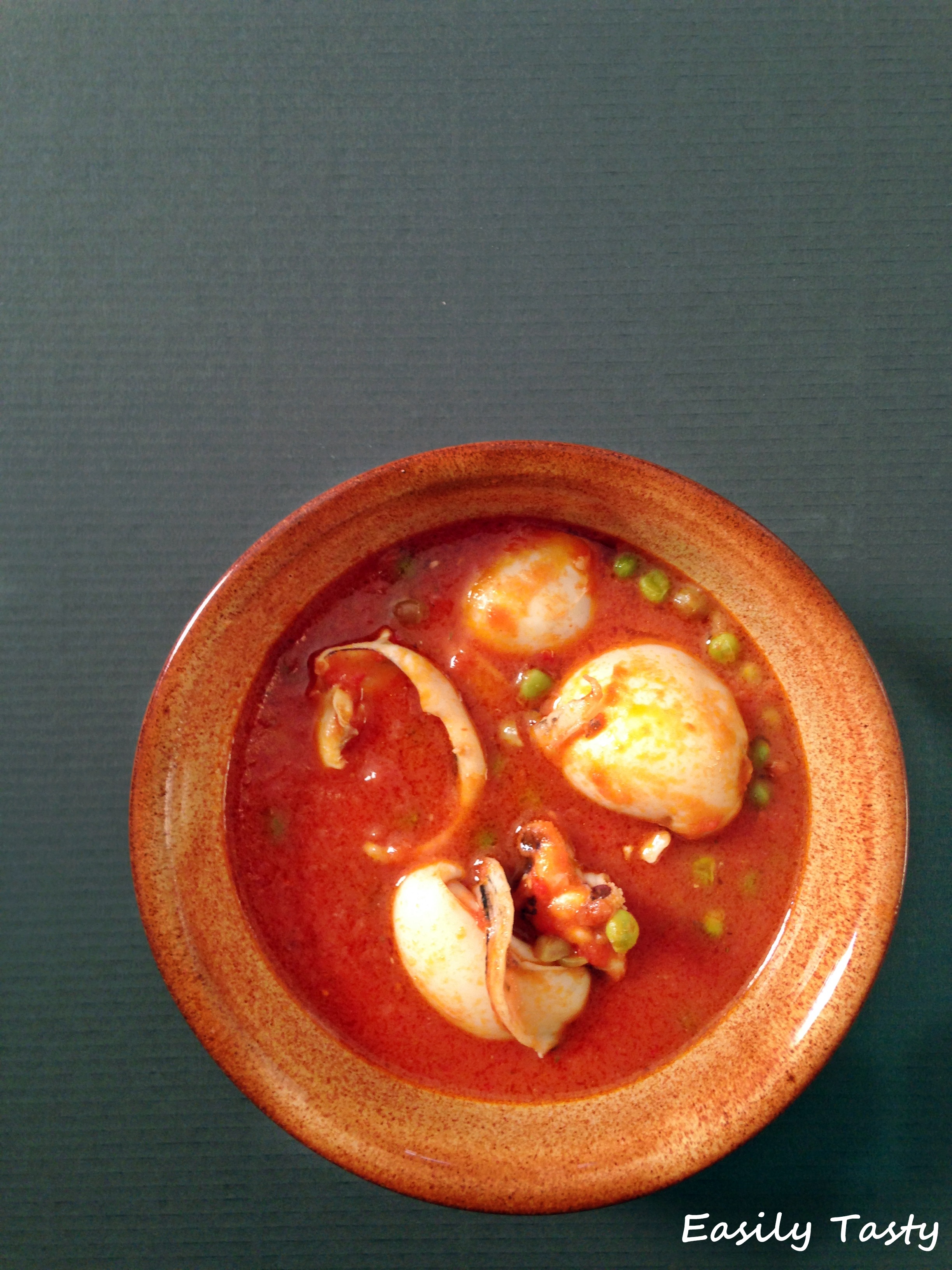 Zuppa di seppie e piselli