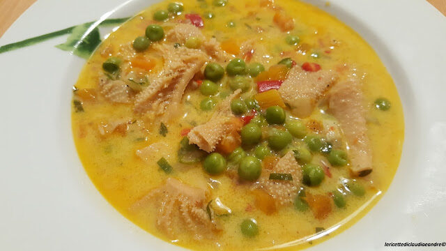 Zuppa di trippa con pisellini