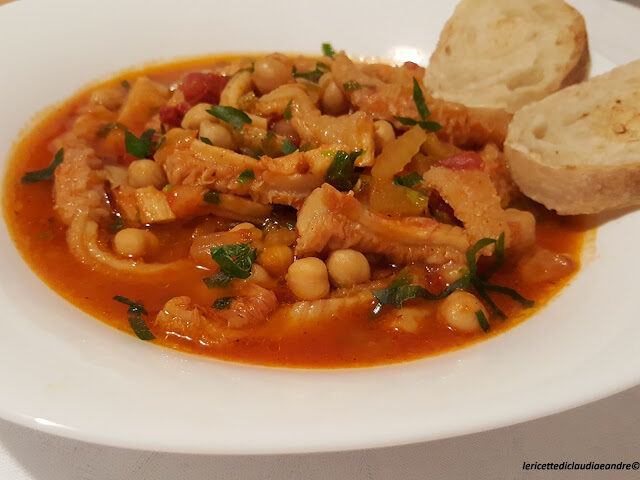 Zuppa di trippa e ceci