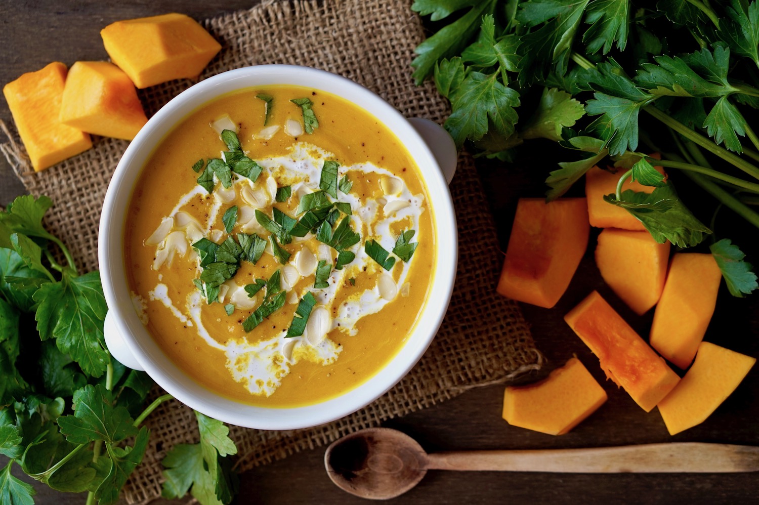 Zuppa di zucca alla tailandese, facile e veloce