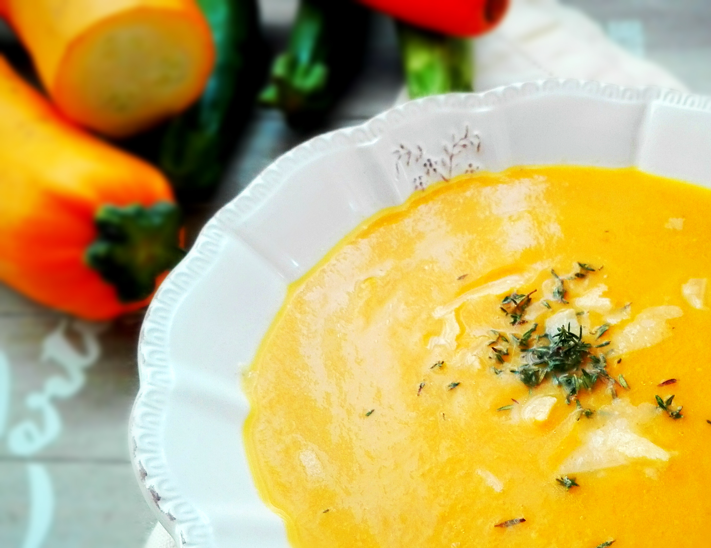 Zuppa di zucchine gialle