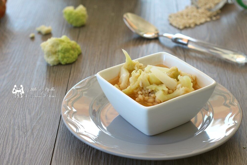 Zuppa d’orzo e cavolfiore