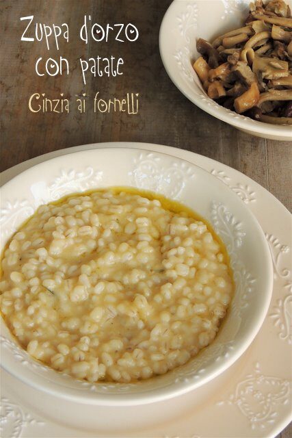 Zuppa d’orzo e patate col Bimby