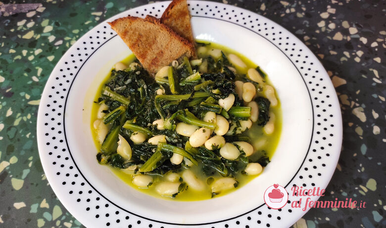 Zuppa fagioli e cicoria