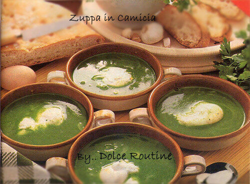 Zuppa verde in camicia