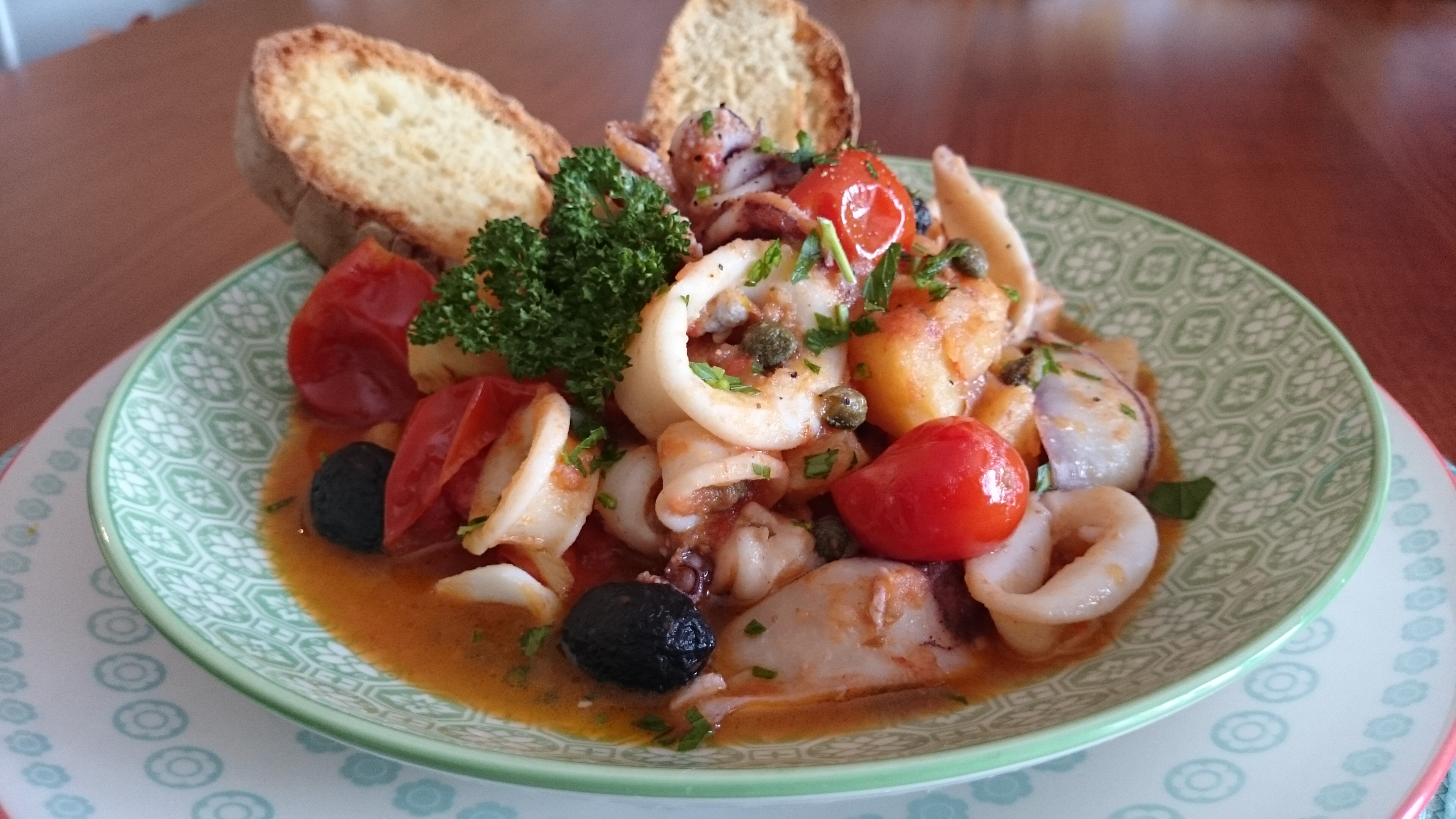 Zuppetta di calamari e patate