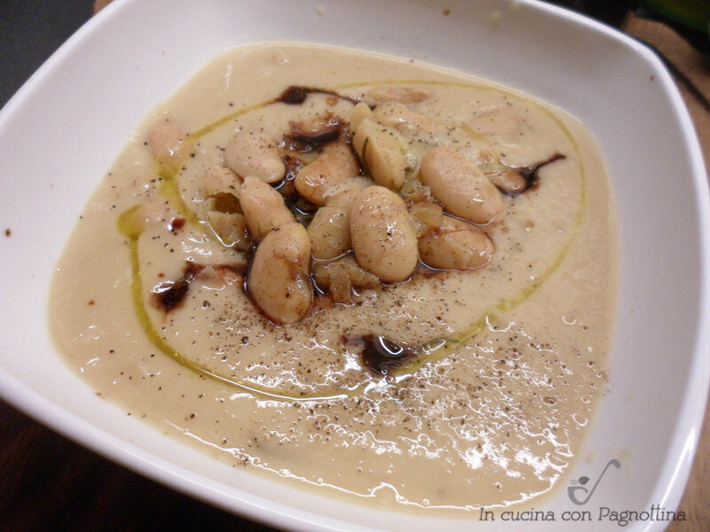 Zuppetta di fagioli bianchi al balsamico
