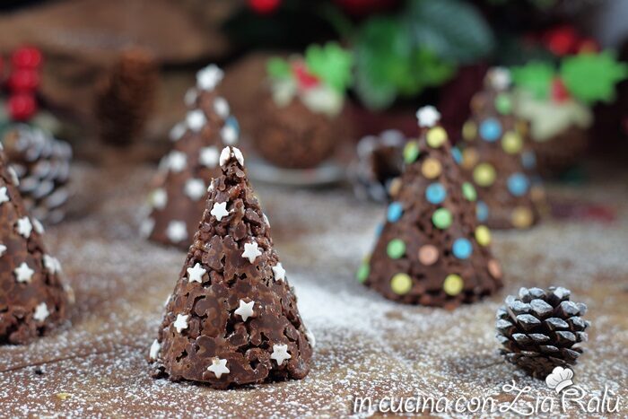 Alberelli di riso soffiato – dolci di natale