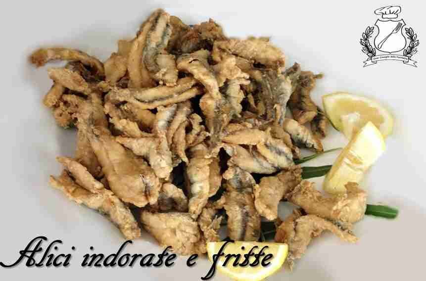 Alici indorate e fritte