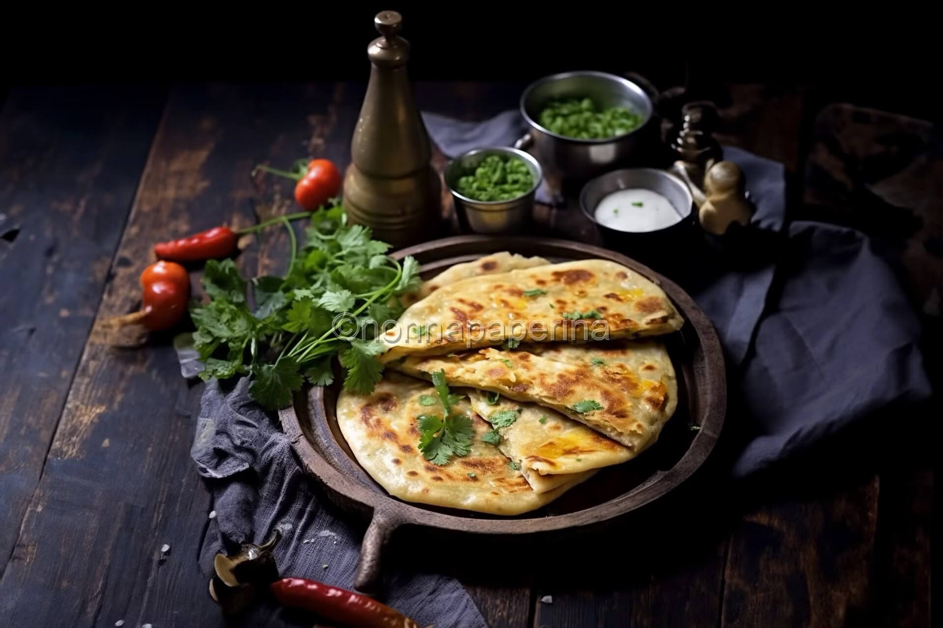 Aloo paratha, la focaccia alle patate della cucina indiana