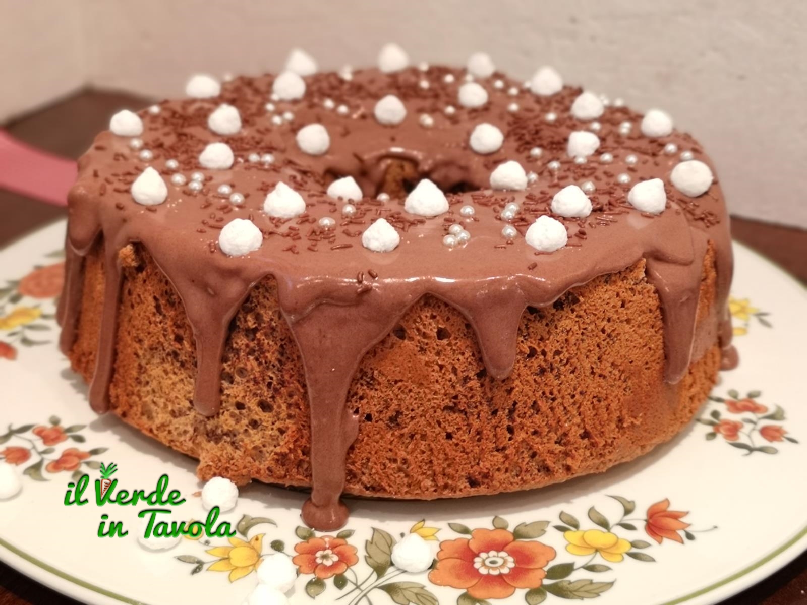 Angel cake soffice alla crema spalmabile fondente la ricetta