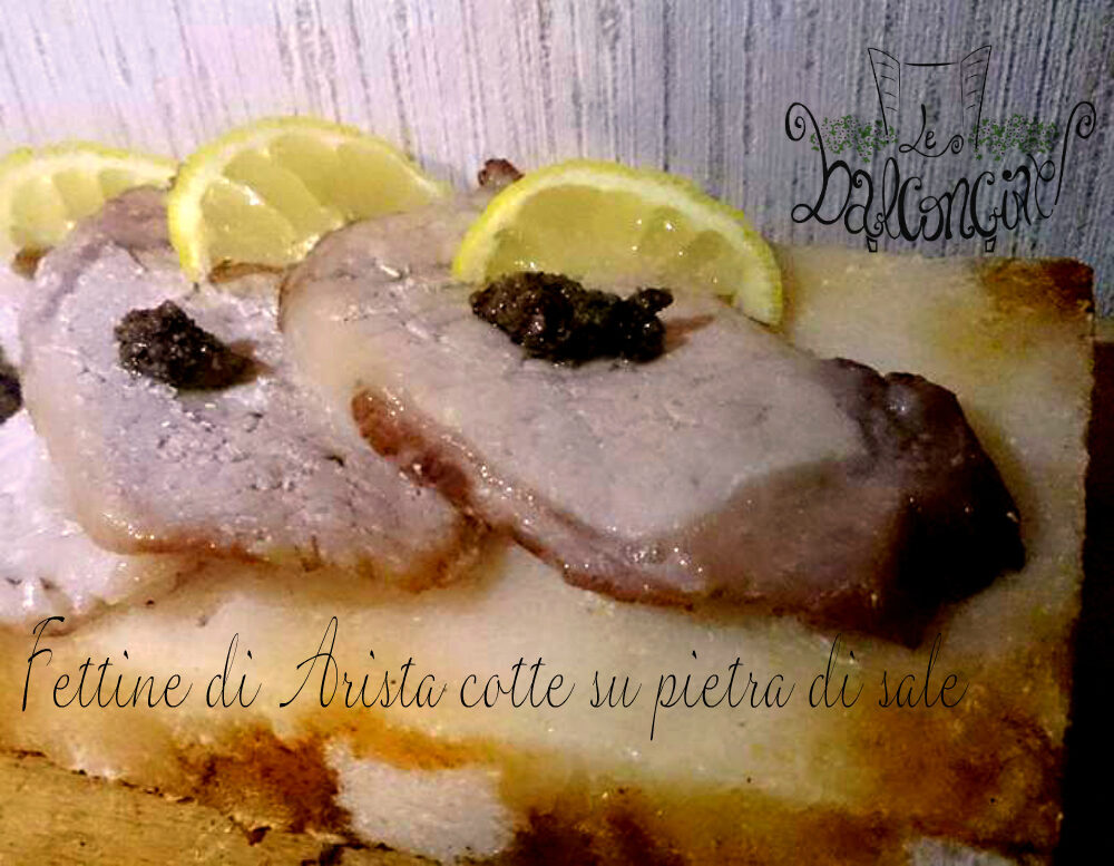 Arista cotta su pietra di sale