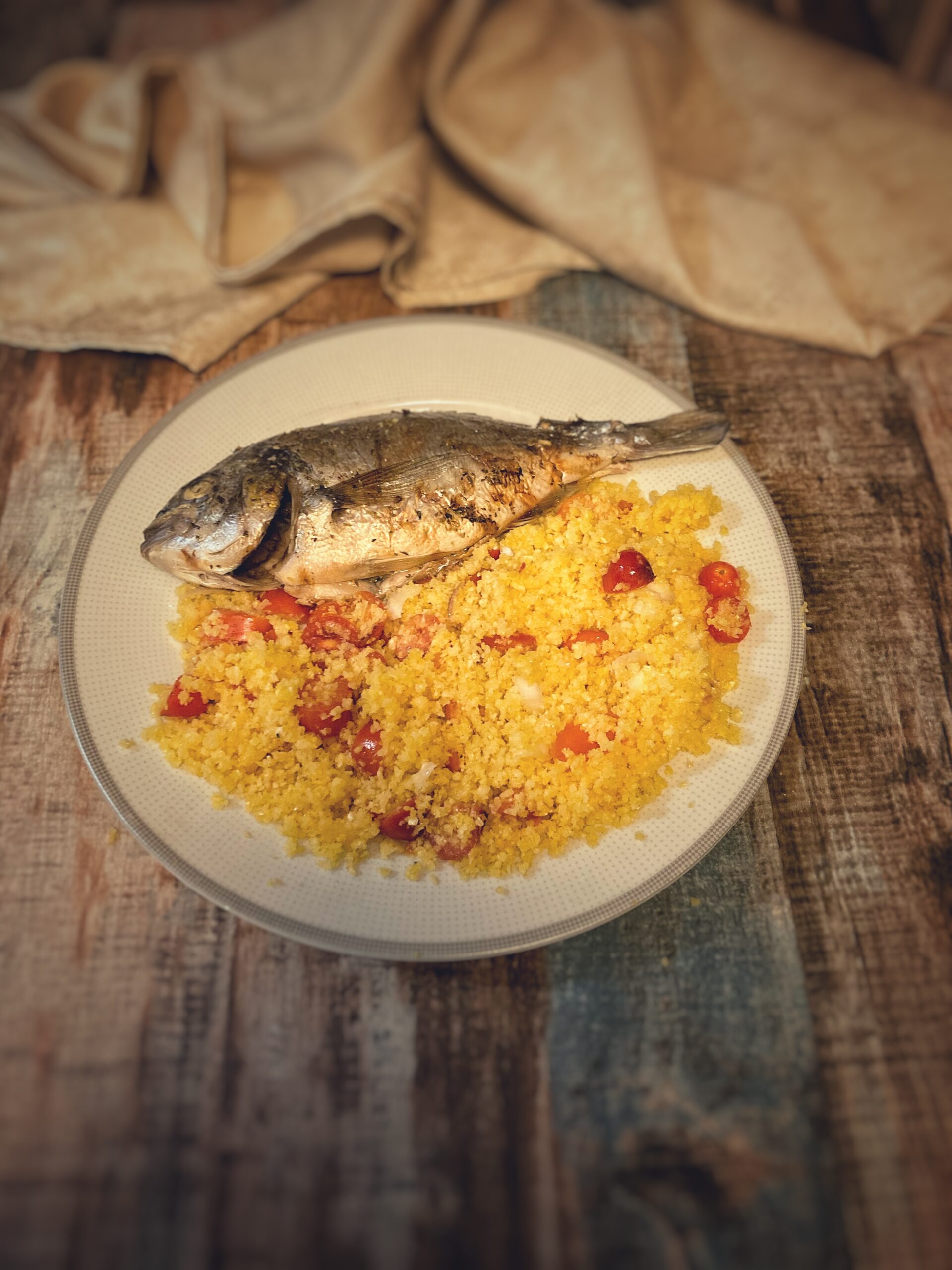 Attiéké con pesce (costa d’avorio)