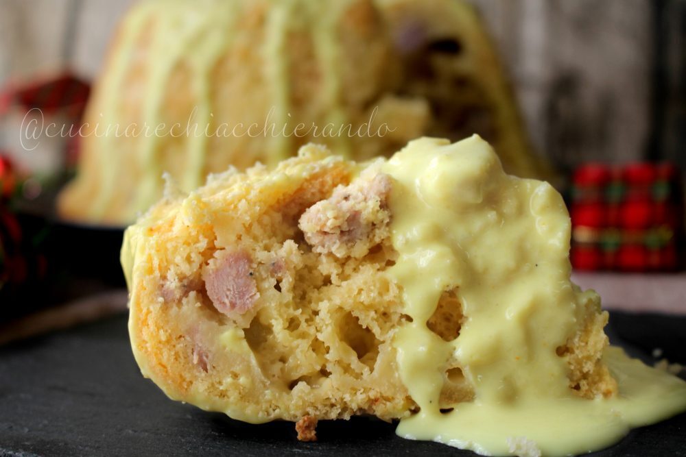 Babà rustico napoletano con crema di fontina