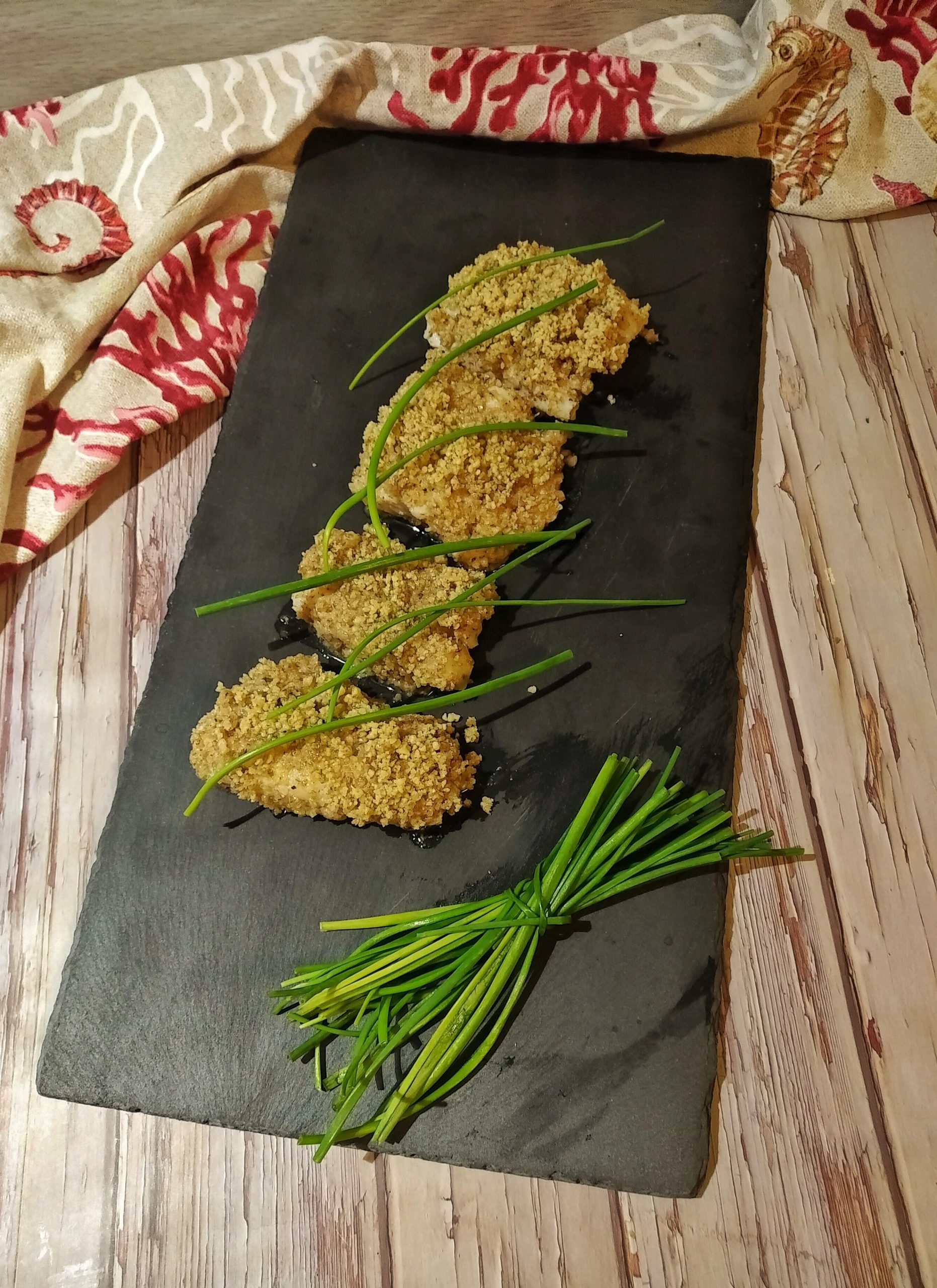 Baccalà in crosta di nocciole