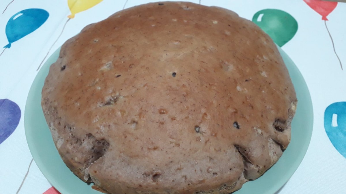 Banana bread con gocce di cioccolato