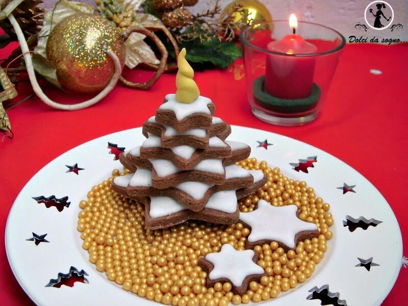 Biscotti albero di natale in 3d