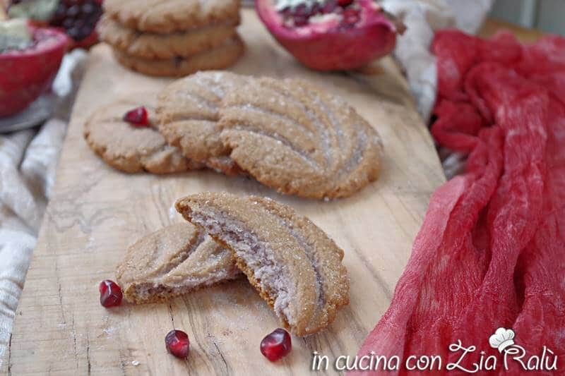 Biscotti alla melagrana ventaglio