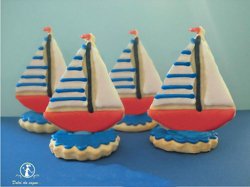 Biscotti barca a vela in 3d