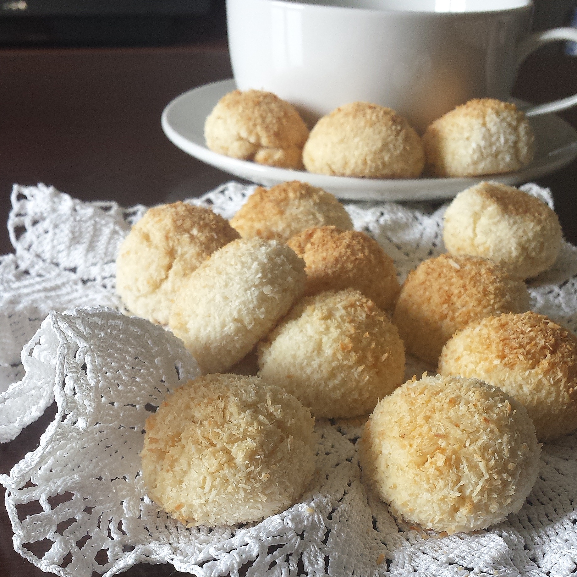 Biscotti da dessert al cocco.