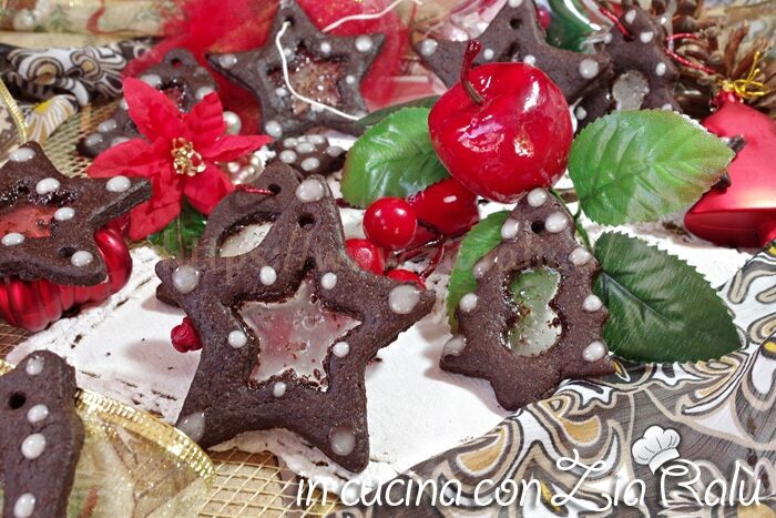 Biscotti di vetro alla menta