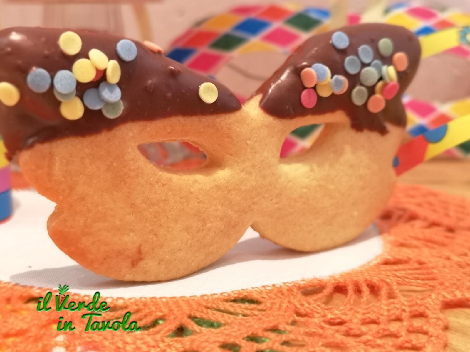 Biscotti mascherine di carnevale al cioccolato la ricetta