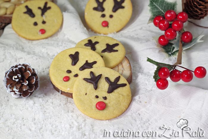 Biscotti renna di babbo natale