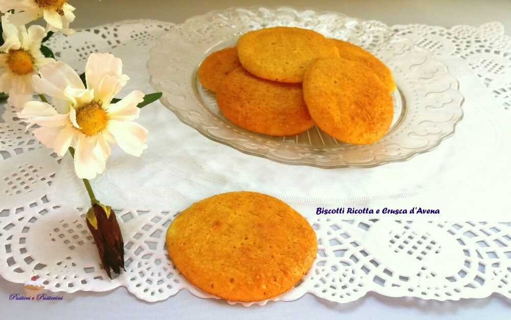 Biscotti ricotta e crusca di avena dukan