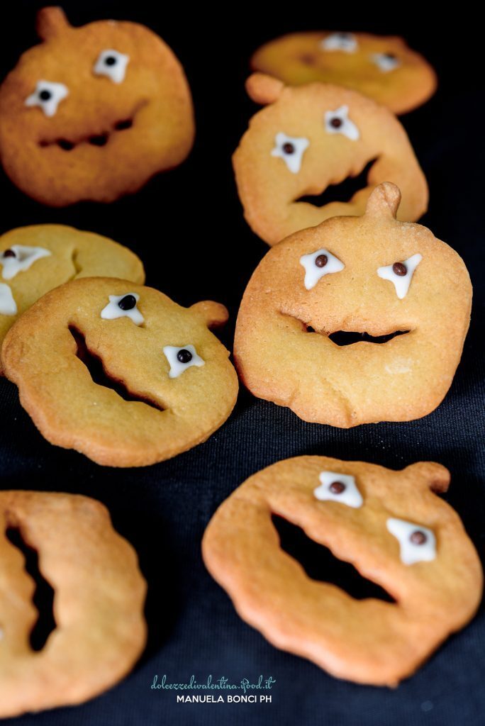 Biscotti zucca di halloween