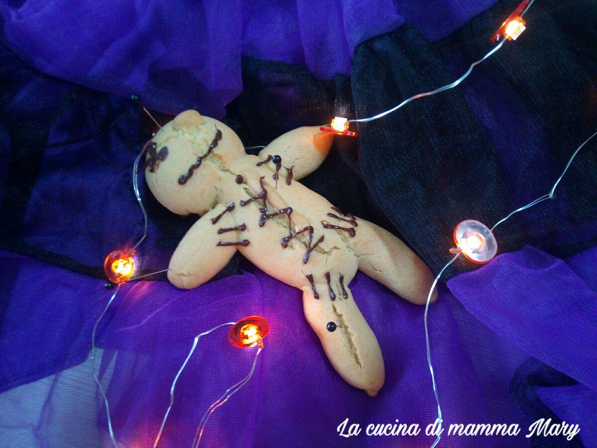 Biscotto bambolina woodoo di halloween