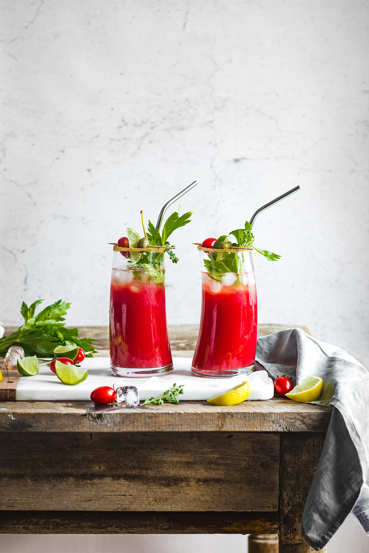Bloody mary analcolico al kefir d’acqua | virgin mary mocktail