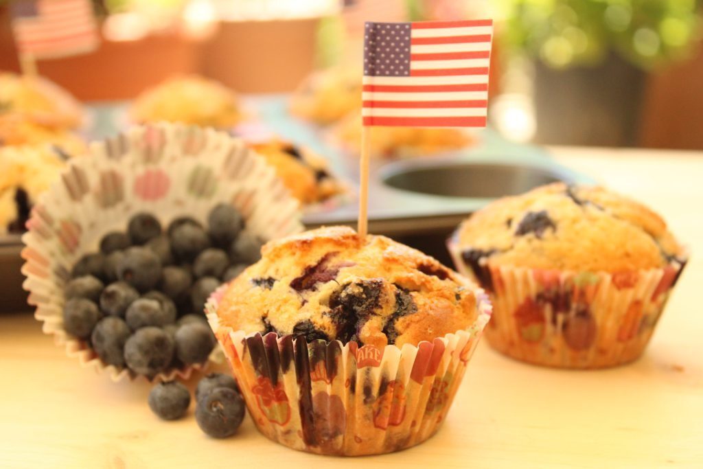 Blueberry muffin per l’independence day