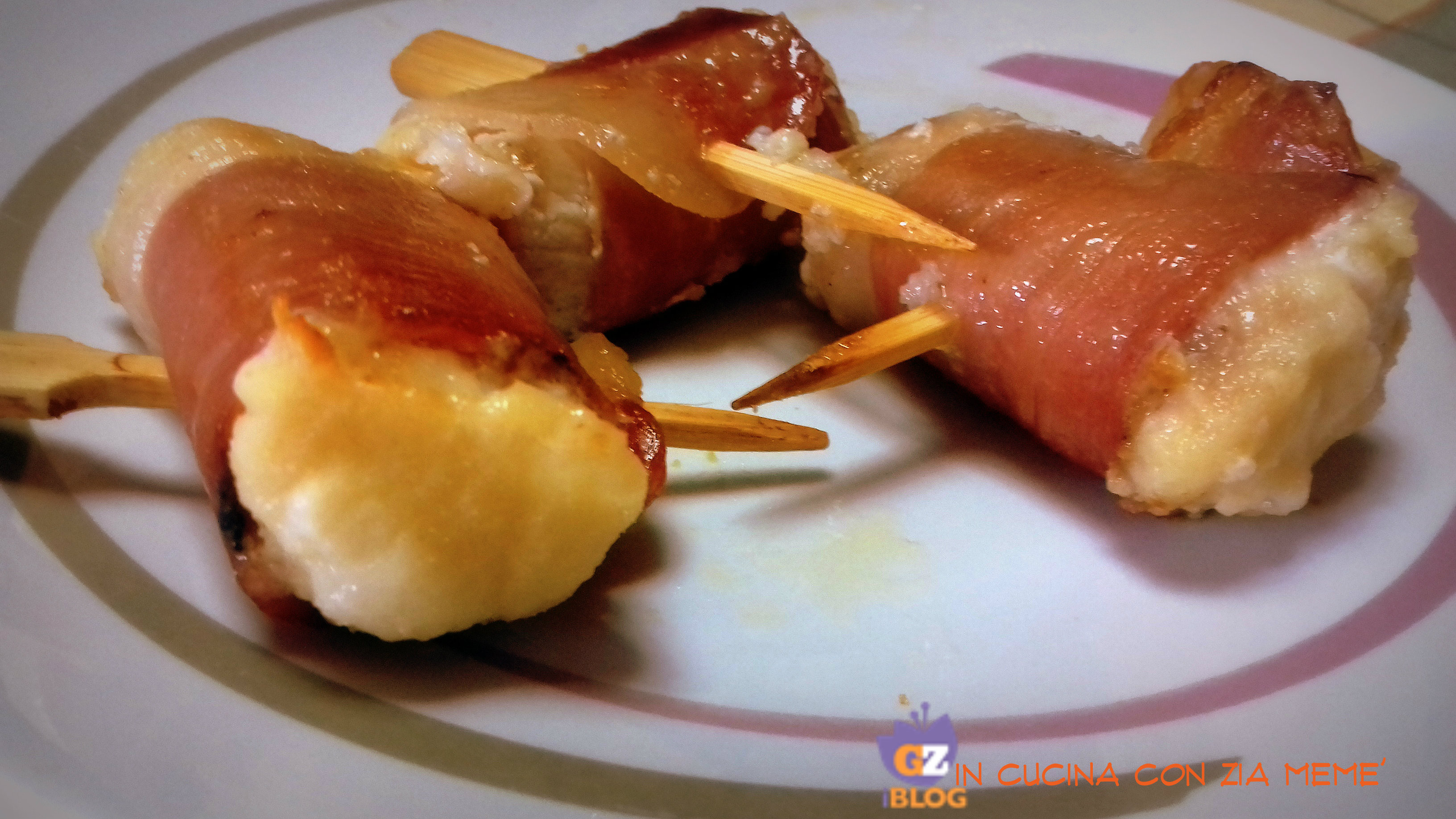 Bocconcini di pesce persico con speck