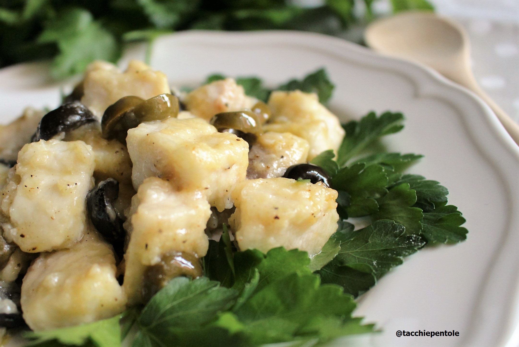 Bocconcini di pesce spada alle olive
