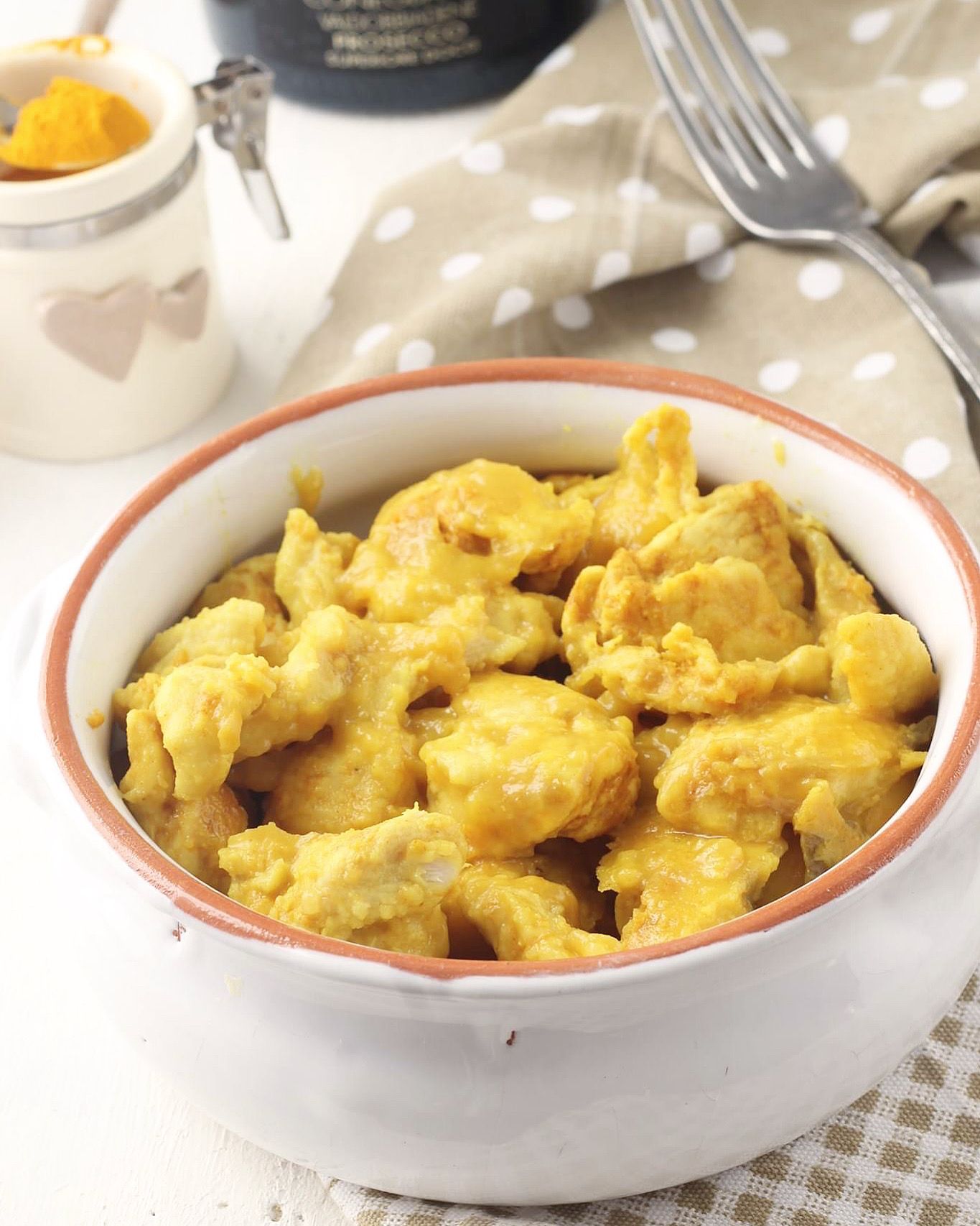 Bocconcini di pollo alla curcuma