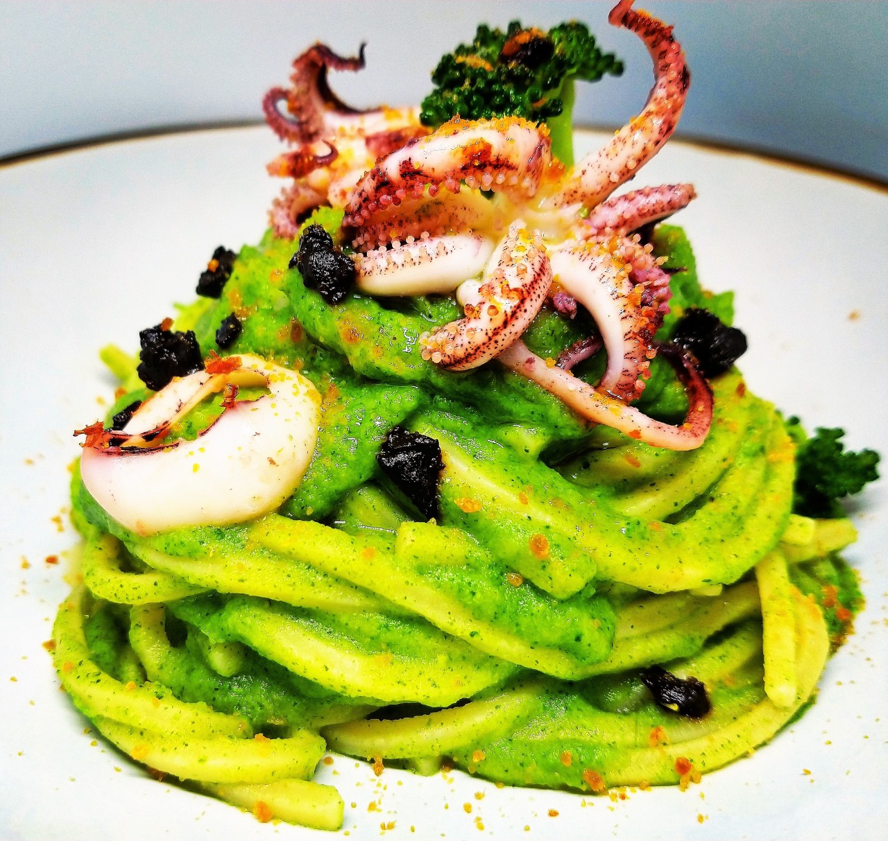 Broccoli&squids spaghetti