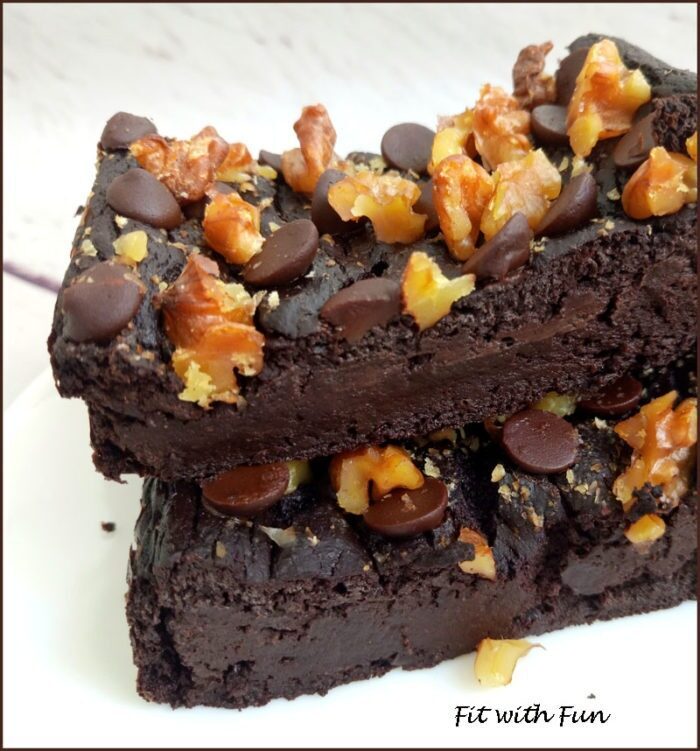 Brownies al cacao proteici e vegan  4 ingredienti