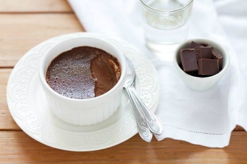 Budino al cioccolato per riciclare le uova di pasqua