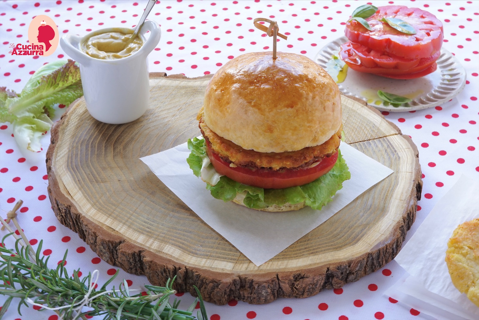 Buns con hamburger di ceci