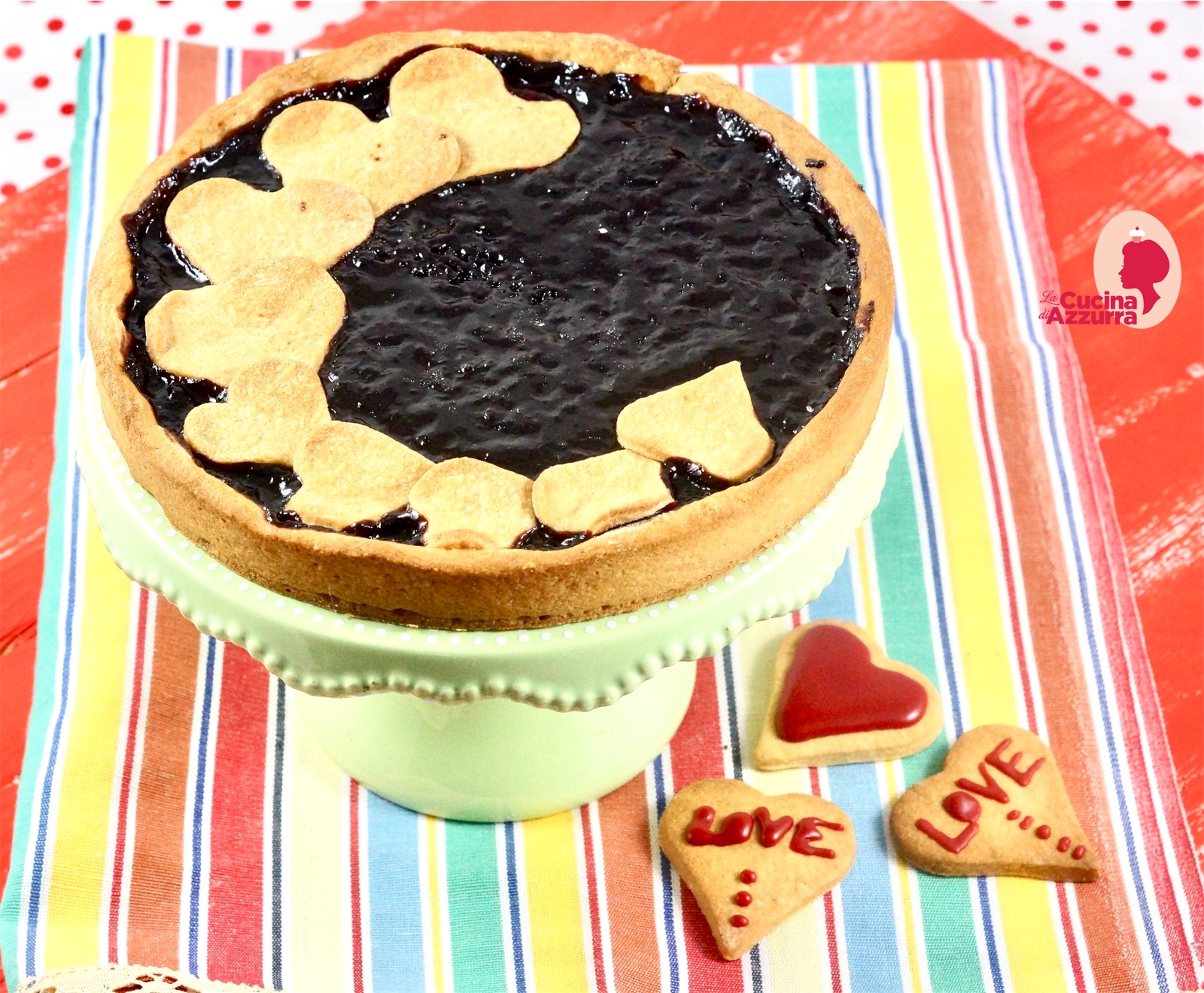 Buon san valentino …. crostata e biscotti cuoricino