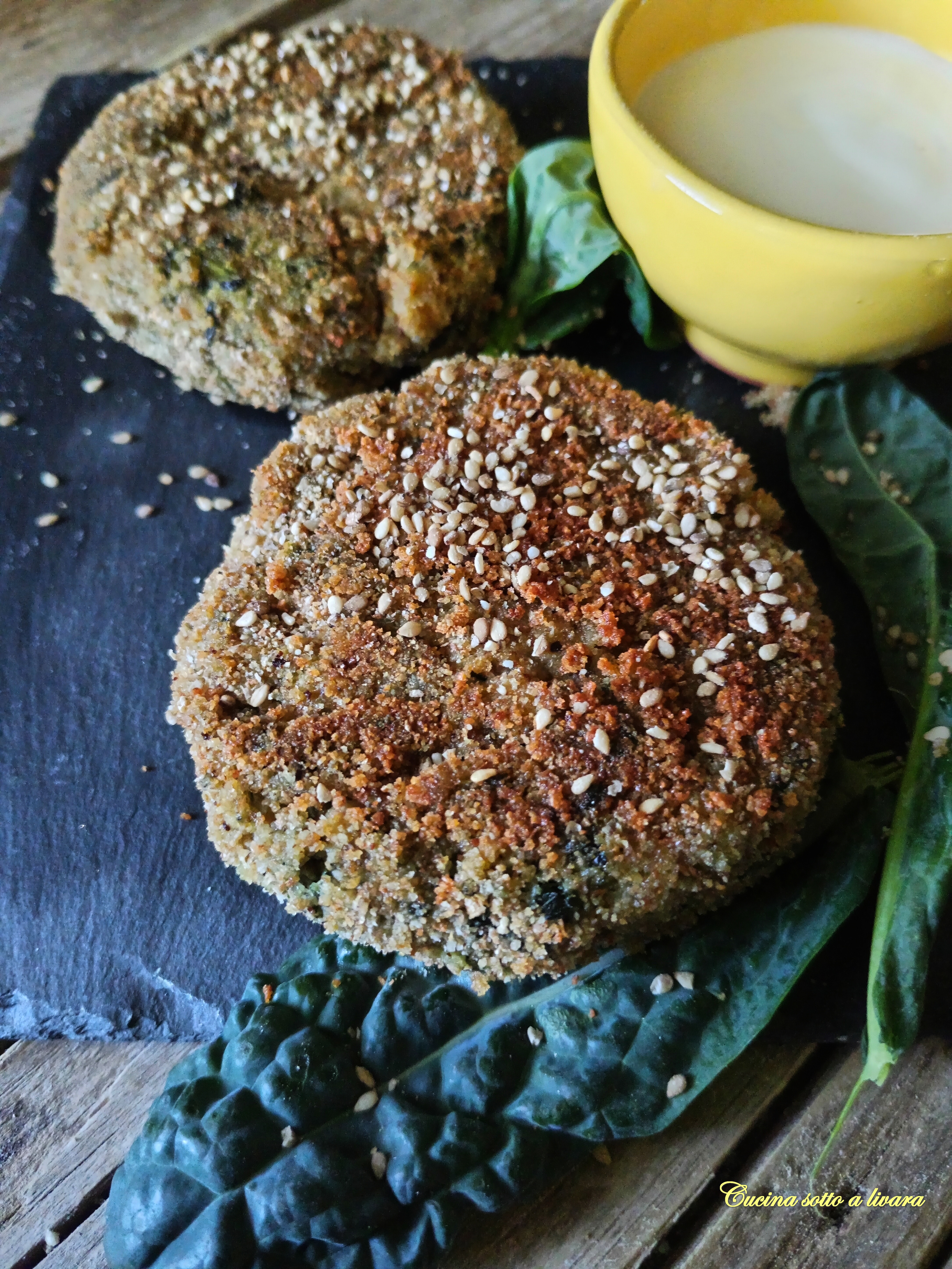 Burger di cavolo nero