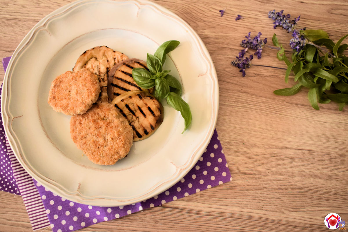 Burger di melanzane e tacchino