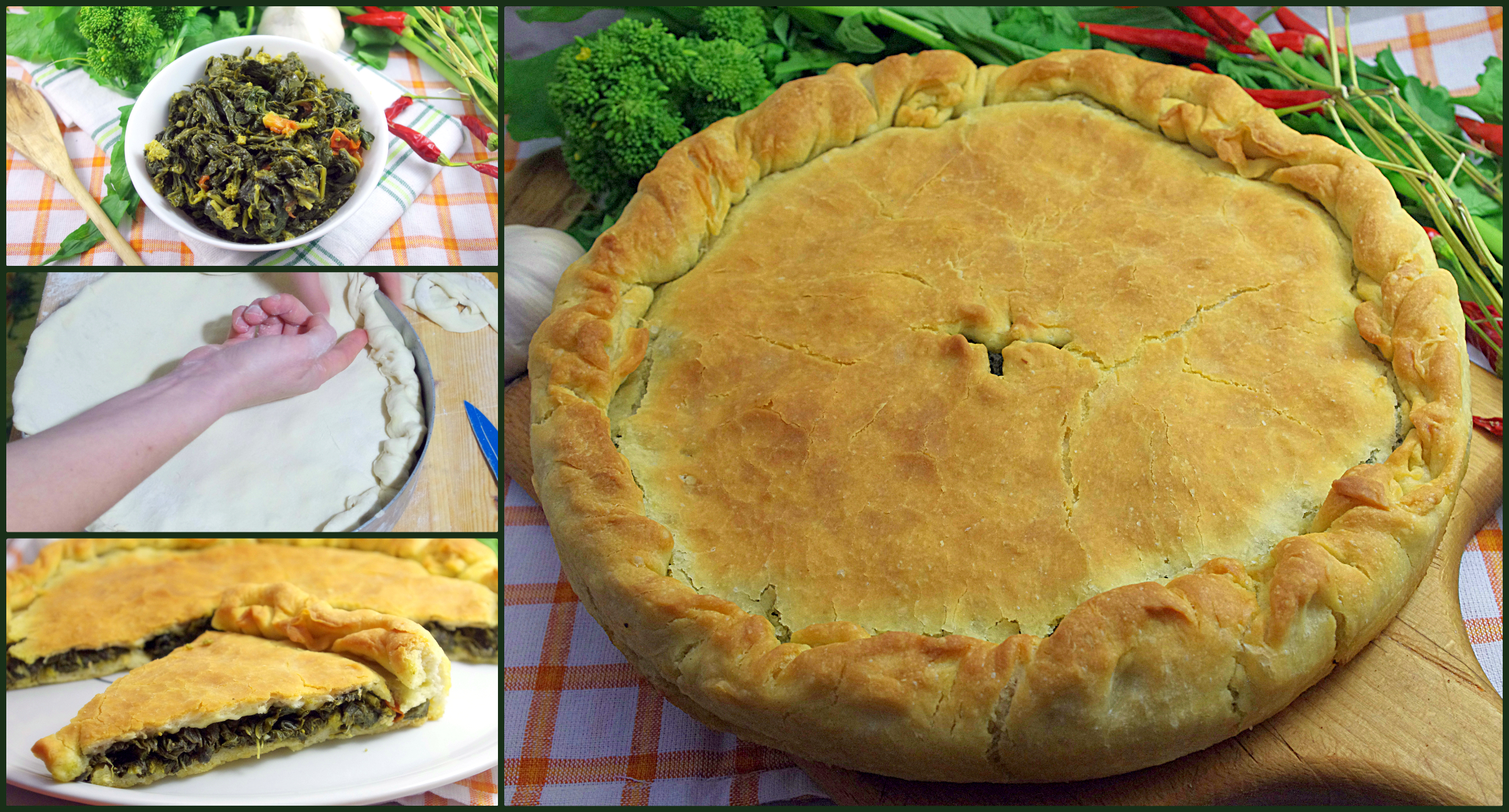 Calzone con le cime di rapa