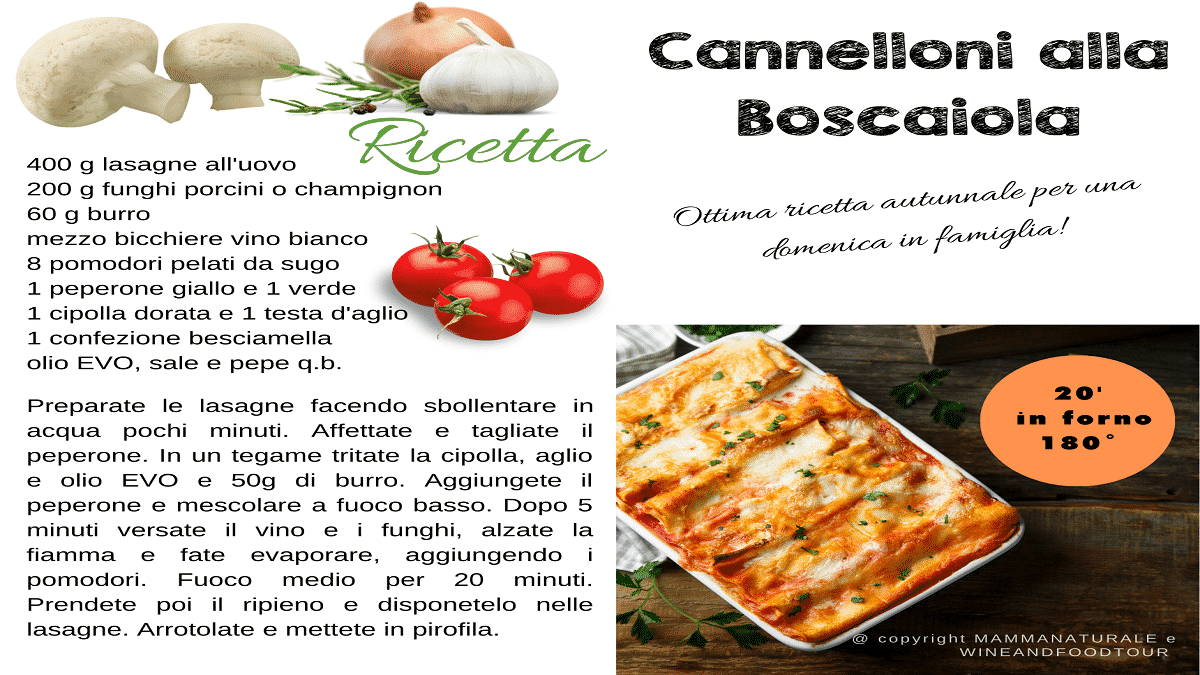 Cannelloni alla Boscaiola
