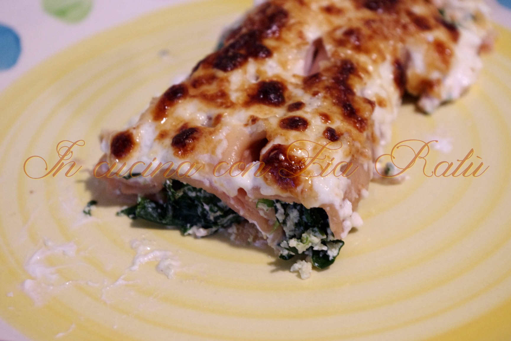 Cannelloni ricotta, spinaci e stracchino
