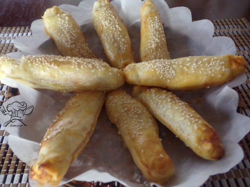 Cannoli code di gamberi e sottilette